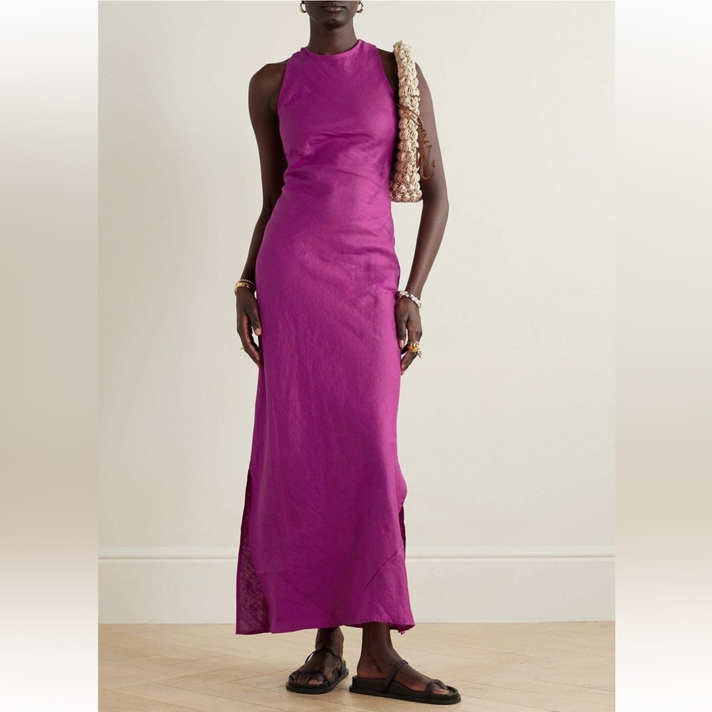 Faithfull The Brand hand-dyed 'Lobo' dress. Made out of linen in Bali